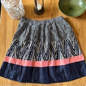 George Skirt Women’s 10 Navy Blue Tier Cotton Soft